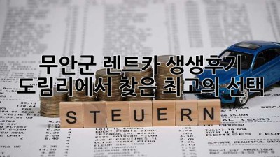무안군 렌트카 생생후기! 🚗💨 도림리에서 찾은 최고의 선택